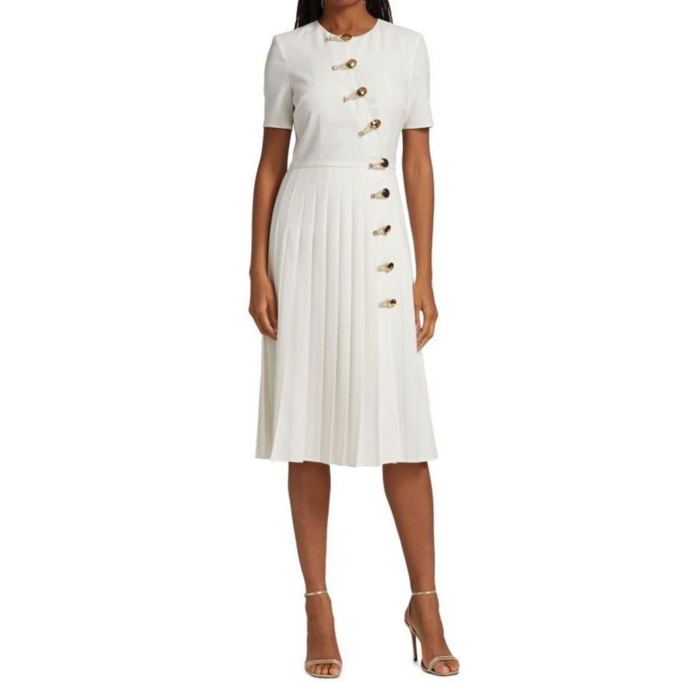 NWT ALTUZARRA Myrtle Buttoned Midi Dress US 4 $1495